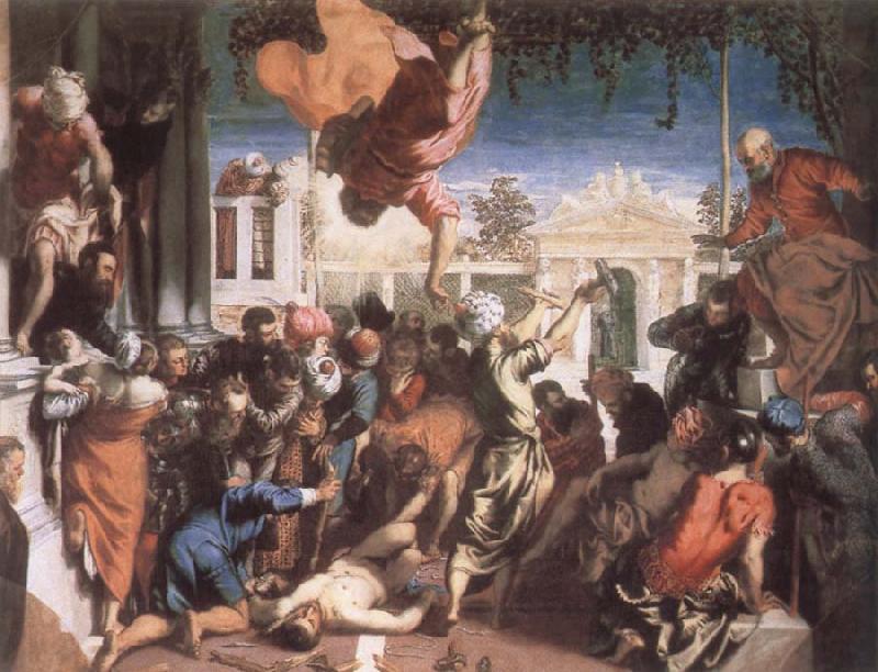 TINTORETTO, Jacopo The Miracle of St Mark Freeing the Slave oil painting image